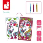 Janod, Jednorożce, magiczny brokat, zestaw kreatywny, 7+