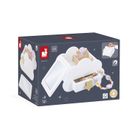 Janod, Jednorożce, szkatułka na biżuterię z lusterkiem, naszyjnikiem i bransoletką