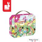 Janod, Księżniczki, puzzle w walizce, 36 elementów
