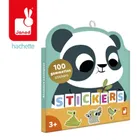 Janod, naklejki, zwierzęta egoztyczne, 100 szt.