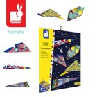 Janod, Papierowe samoloty z wyrzutnią, zestaw kreatywny