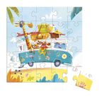 Janod, Road trip, Puzzle i kartka okolicznościowa 2w1