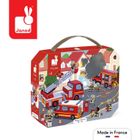 Janod, Strażacy, puzzle w walizce, 24 elementy
