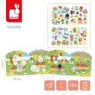 Janod, Wieś, książeczka do wyklejania, z naklejkami