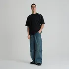 Jeansy wide leg unisex z odpinanymi nogawkami NOWEAR