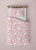 Jednorożec, 2-częściowy komplet pościeli bawełnianej, 160-200 cm