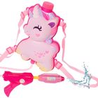 Jednorożec, plecak z pistoletem na wodę, różowy