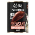 John Dog, Pure Black, karma dla psa, bażant, 400g