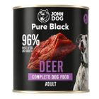 John Dog, Pure Black, karma dla psa, jeleń, 800g