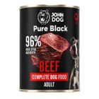 John Dog, Pure Black, karma dla psa, wołowina, 400g