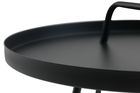 Jysk, Idre, stolik ogrodowy, czarny, 45-42 cm