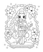 K-popowe łowczynie demonów. Nieoficjalna kolorowanka z naklejkami