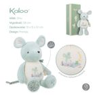 Kaloo, Petites Chansons, Myszka, maskotka z dzwoneczkiem w pudełku, 28 cm