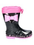 Kalosze dziewczęce, czarne, American Club