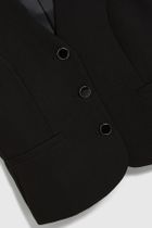 Kamizelka damska, czarna, Moodo