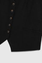 Kamizelka damska, czarna, Moodo