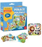 Kangur, Połącz połówki, Zwierzątka, puzzle, 12 elementów