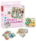 Kangur, Połącz połówki, Zwierzęta domowe, puzzle, 12 elementów