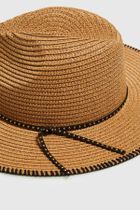 Kapelusz damski, beżowy, Moodo