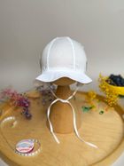 Kapelusz dziewczęcy, wiązany, biały, Iltom