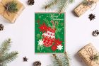 Karnet B6, Boże Narodzenie, świąteczna rękawica