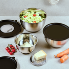 Kesper, zestaw 3 misek do mieszania z tarkami w zestawie