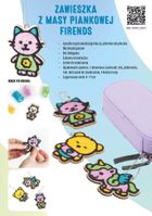 Kidea, Friends, zawieszka z masy piankowej, 4 kolory