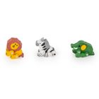 Kidea, gumki do mazania, safari, 3 szt.