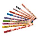 Kidea, Jumbo, kredki ołówkowe trójkątne, kwiaty, 10 kolorów