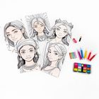 Kidea, Kolorowanka, Plansze Make-up, 5 obrazków