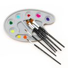 Kidea, paleta z pędzlami, 7 elementów