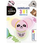 Kidea, zakreślacz 3w1, zwierzaki, 1 szt.