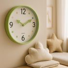 Kids Collection, Safi, zegar do pokoju dziecka, zielony, 25 cm