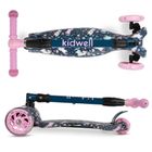 Kidwell, Vento, hulajnoga 3-kołowa, balansowa, niebieska w jednorożce