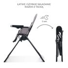 Kinderkraft, Binci, krzesełko do karmienia, grey