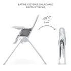 Kinderkraft, Binci, krzesełko do karmienia, light grey