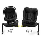 Kinderkraft, Endura Safe, 3w1, fotelik samochodowy, black