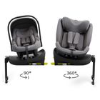 Kinderkraft, Endura Safe, 3w1, fotelik samochodowy, grey