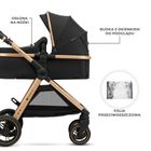 Kinderkraft, Esme, wózek wielofunkcyjny, 2w1, pure black