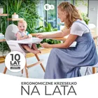 Kinderkraft, Fini, krzesełko do karmienia, 2w1, szare