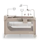 Kinderkraft, Leody Up, łóżeczko turystyczne z akcesoriami, beige