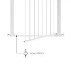 Kinderkraft, Safe Snap, bramka ochronna, biała