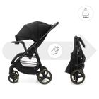 Kinderkraft, Trig 3, wózek spacerowy z tacką, Onyx Black