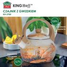 Kinghoff, czajnik emaliowany z gwizdkiem, 2l, KH-3700