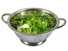 Kinghoff, stalowy durszlak z uchwytami, 28 cm
