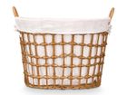 Kipit, pleciony kosz na pranie z uchwytami, 43-56-40 cm