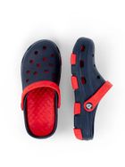 Klapki chłopięce, czerwone, Realpaks Fogo