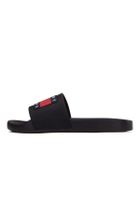 Klapki damskie, czarne, Tommy Hilfiger