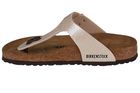 Klapki japonki damskie, białe, perłowe, Birkenstock Gizeh BF