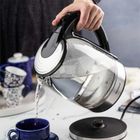 Klausberg, czajnik elektryczny szklany LED, 1,7l